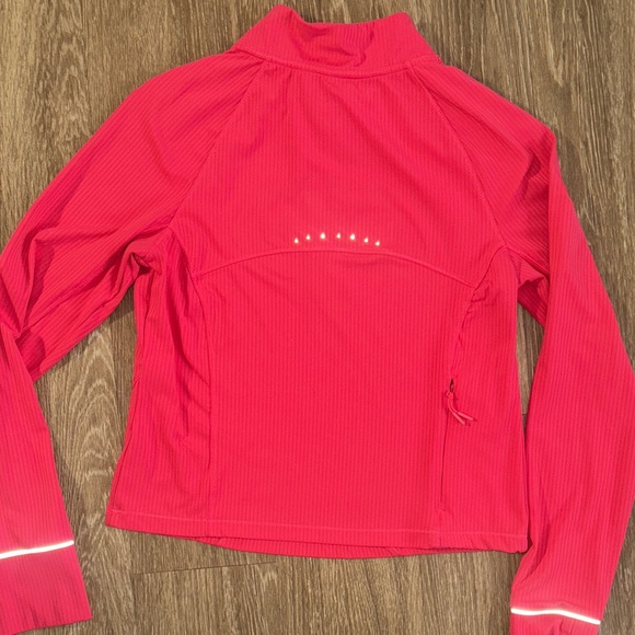 Layer8 Red Quarter-Zip Ribbed Athletic Pullover - Picture 4 of 4